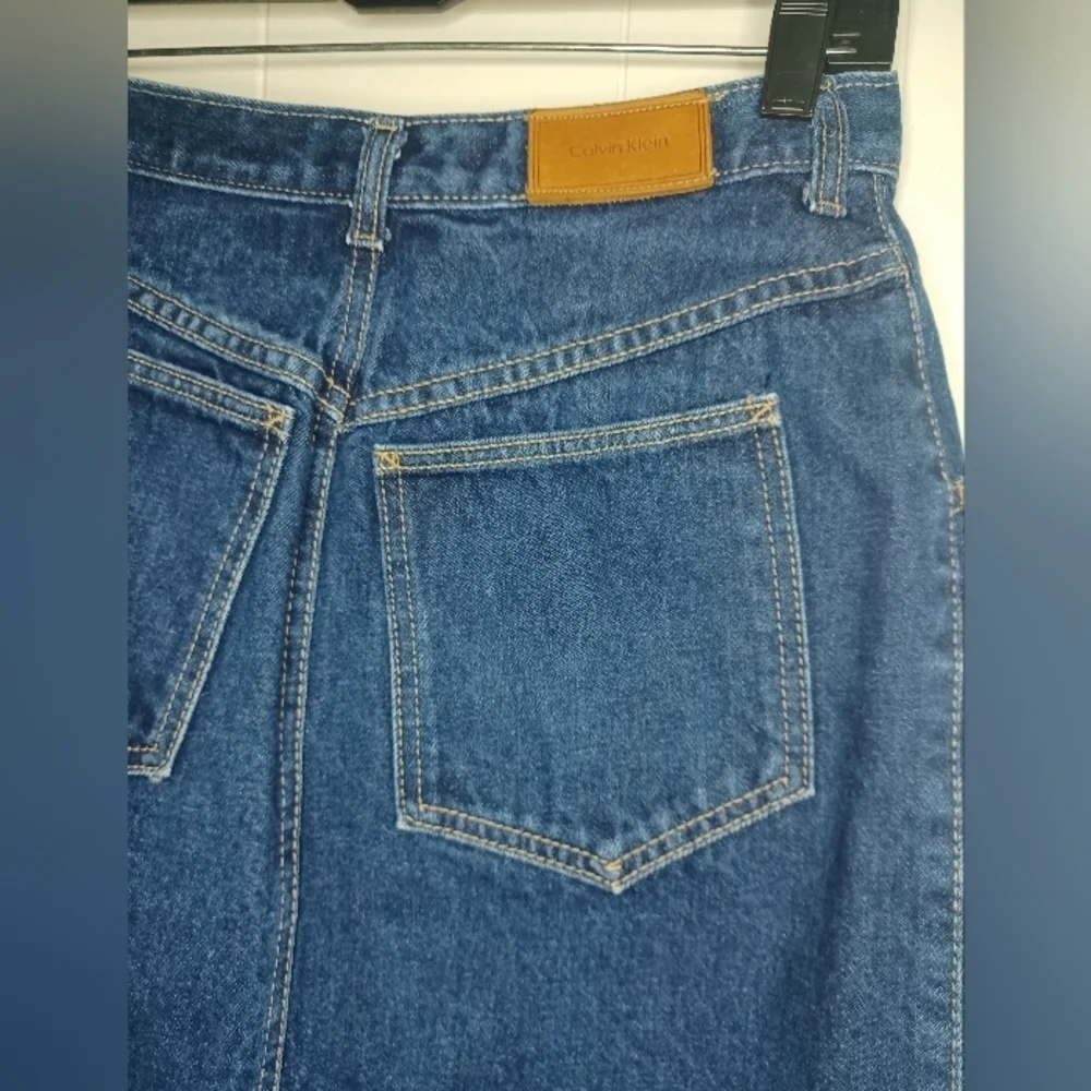 Calvin Klein Denim Blue Pencil Skirt
